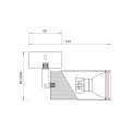 Lampa sufitowa LED NEO SPOT 1xGU10 - Czarno / Złoty - ML0280 - wymiary