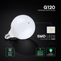 Żarówka LED E27 G120 22W biała zimna 6500K - VT-242