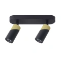 Lampa sufitowa LED NEO SPOT 2xGU10 - Czarno / Złoty - ML0281