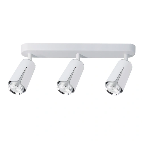 Lampa sufitowa - FLOWER SPOT - biały/chrom - 3xGU10 - ML0274