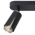 Lampa sufitowa - FLOWER SPOT - czarny/złoty - 3xGU10 - ML0266