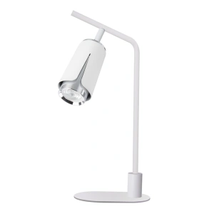 Lampa biurkowa - FLOWER - biały/chrom - 1xGU10 - ML0276