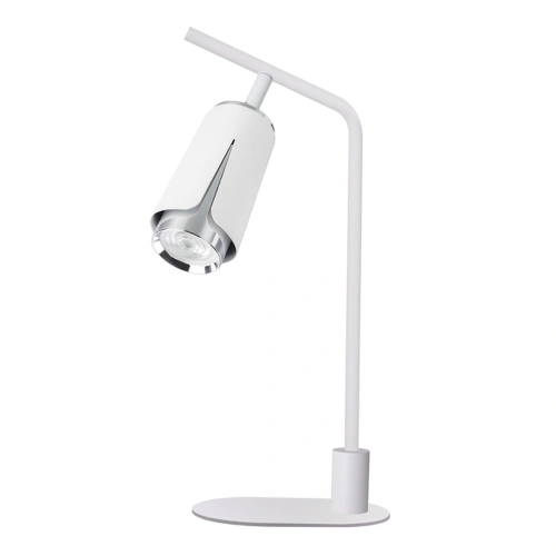 Lampa biurkowa - FLOWER - biały/chrom - 1xGU10 - ML0276