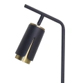Lampa biurkowa - FLOWER - czarny/złoty - 1xGU10 - ML0268