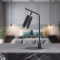 Lampa biurkowa - FLOWER - czarny/złoty - 1xGU10 - ML0268 - realizacja