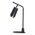 Lampa biurkowa - FLOWER - czarny/złoty - 1xGU10 - ML0268