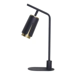 Lampa biurkowa - FLOWER - czarny/złoty - 1xGU10 - ML0268