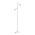 Lampa podłogowa - FLOWER - biały/chrom - 2xGU10 - ML0277