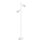 Lampa podłogowa - FLOWER - biały/chrom - 2xGU10 - ML0277