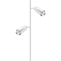Lampa podłogowa - FLOWER - biały/chrom - 2xGU10 - ML0277
