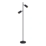 Lampa podłogowa - FLOWER - czarny/złoty - 2xGU10 - ML0269