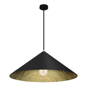 Lampa wisząca FUJI Czarno - Złoty - 50cm - 1xE27 - MLP0645