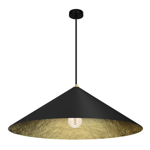 Lampa wisząca FUJI Czarno - Złoty - 70cm - 1xE27 - MLP0646