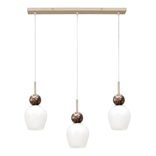 Lampa wisząca CARRARA - taupe - 3xE14 - MLP2809