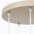 Lampa wisząca CARRARA (koło) - taupe - 7xE14 - MLP2811