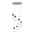 Lampa wisząca CARRARA (koło) - taupe - 7xE14 - MLP2811