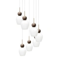Lampa wisząca CARRARA (koło) - taupe - 7xE14 - MLP2811