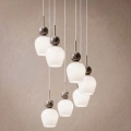 Lampa wisząca CARRARA (koło) - taupe - 7xE14 - MLP2811