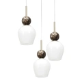 Lampa wisząca CARRARA (koło) - taupe - 3xE14 - MLP2810