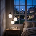 Lampa wisząca CARRARA (koło) - taupe - 3xE14 - MLP2810 - realizacja