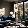Lampa wisząca CARRARA (koło) - taupe - 3xE14 - MLP2810 - realizacja