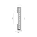 Kinkiet TRIVIA 6W LED CCT IP44 - Złoty - ML2723 - wymiary