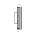 Kinkiet TRIVIA 6W LED CCT IP44 - Chrom - ML2724 - wymiary