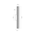 Kinkiet TRIVIA 11W LED CCT IP44 - Czarny - ML2725 - wymiary