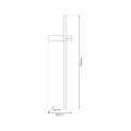 Kinkiet LED VISION 4W 3000K - Czarny - ML1006 - wymiary