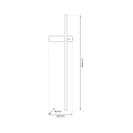 Kinkiet LED VISION 8W 3000K - Czarny - ML1007 - wymiary