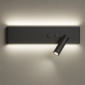 Kinkiet RESORT 10W + 3W LED 4000K - Czarny Prawy - ML1568 - świecenie