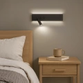 Kinkiet RESORT 10W + 3W LED 4000K - Czarny Lewy - ML1570 - realizacja