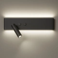 Kinkiet RESORT 10W + 3W LED 4000K - Czarny Lewy - ML1570 - świecenie