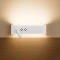 Kinkiet RESORT 10W + 3W LED 4000K - Biały Lewy - ML1571 - świecenie