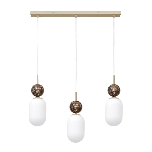 Lampa wisząca LED CREMA 3xE14 - Taupe - MLP2813