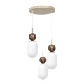 Lampa wisząca LED CREMA (koło) 3xE14 - Taupe - MLP2814