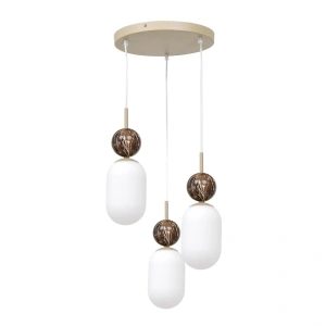 Lampa wisząca LED CREMA (koło) 3xE14 - Taupe - MLP2814
