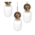 Lampa wisząca LED CREMA (koło) 3xE14 - Taupe - MLP2814 - klosze