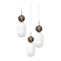 Lampa wisząca LED CREMA (koło) 3xE14 - Taupe - MLP2814- klosze