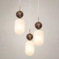 Lampa wisząca LED CREMA (koło) 3xE14 - Taupe - MLP2814 - świecenie