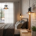 Lampa wisząca - BERGEN - czarny - 1xE27 - MLP2847 - realizacja