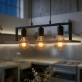 Lampa wisząca - BERGEN - czarny - 3xE27 - MLP2848 - realizacja