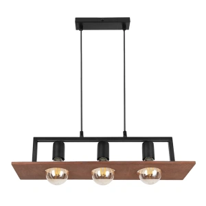 Lampa wisząca - BERGEN - czarny - 3xE27 - MLP2848