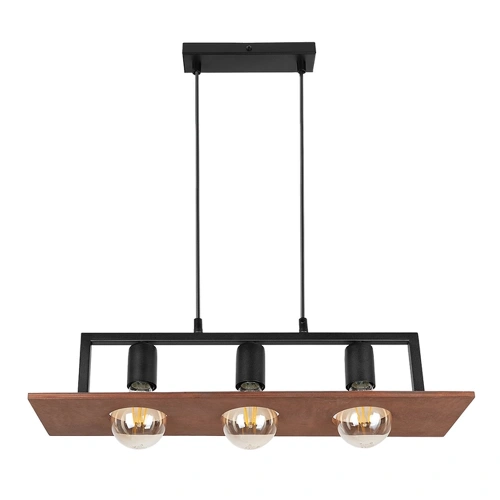 Lampa wisząca - BERGEN - czarny - 3xE27 - MLP2848