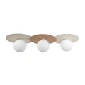 Lampa sufitowa CARTER 3xE14 - Biały + Natural - MLP0228