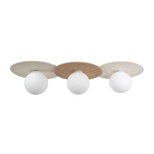 Lampa sufitowa CARTER 3xE14 - Biały + Natural - MLP0228