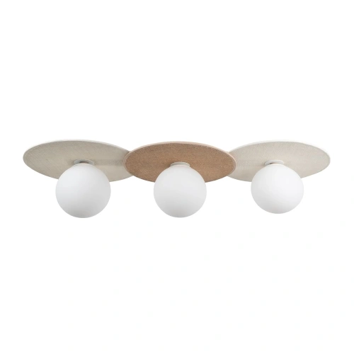 Lampa sufitowa CARTER 3xE14 - Biały + Natural - MLP0228
