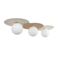 Lampa sufitowa CARTER 3xE14 - Biały + Natural - MLP0228 - klosze