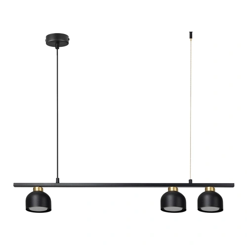 Lampa wisząca - KAI - czarny/złoty - 3xGX53 - MLP2862