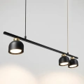 Lampa wisząca - KAI - czarny/złoty - 3xGX53 - MLP2862